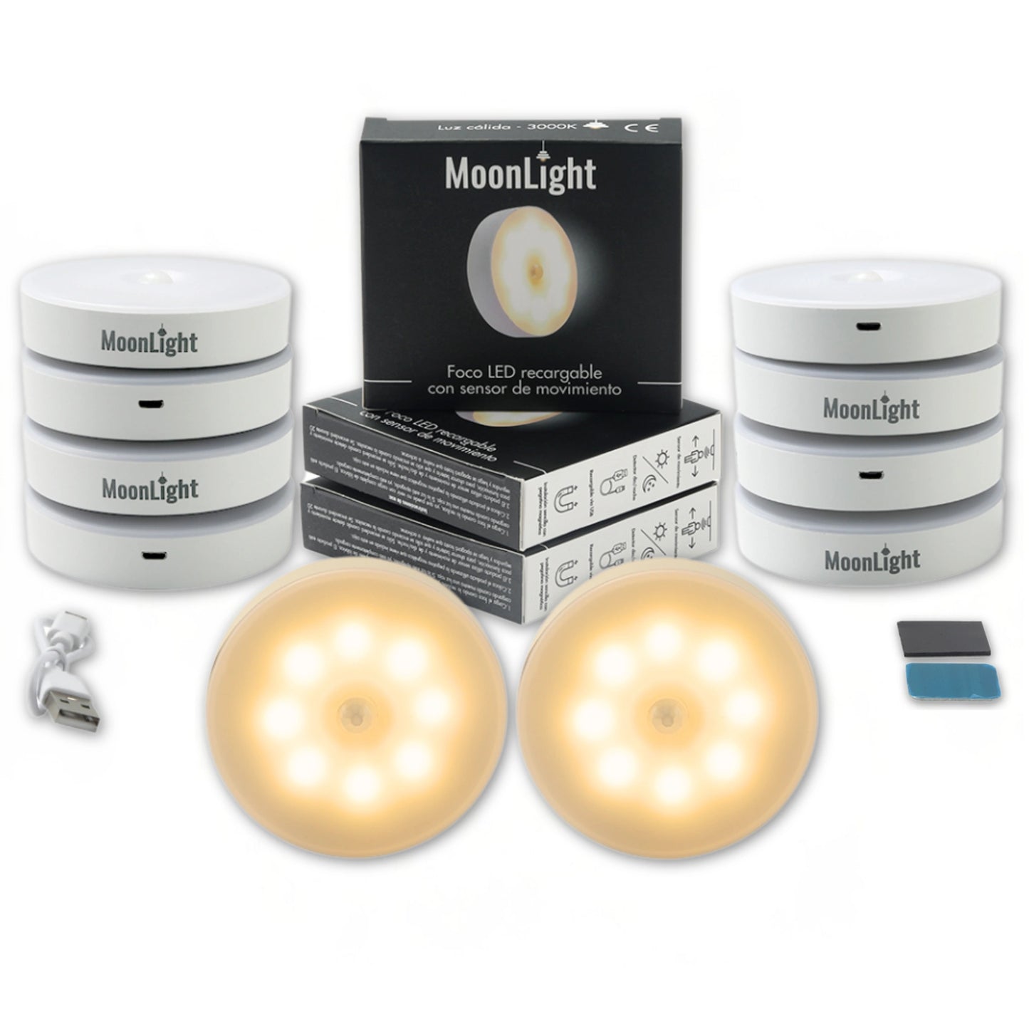 Oferta especial clientes - Foco recargable con sensor de movimiento