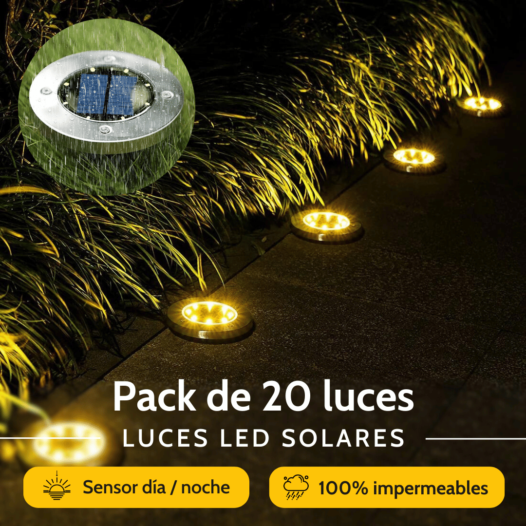 Luces LED Solares - Luz Cálida