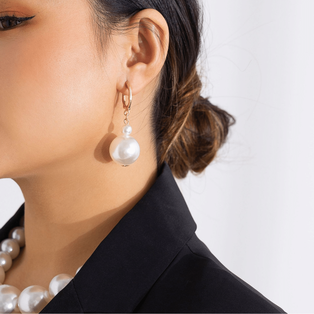 Collar y Pendientes de Perlas + REGALO de Pulsera a juego | Pack "Royal Gala"