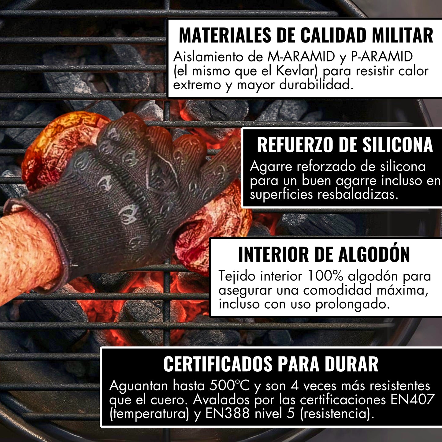 Guantes térmicos de cocina