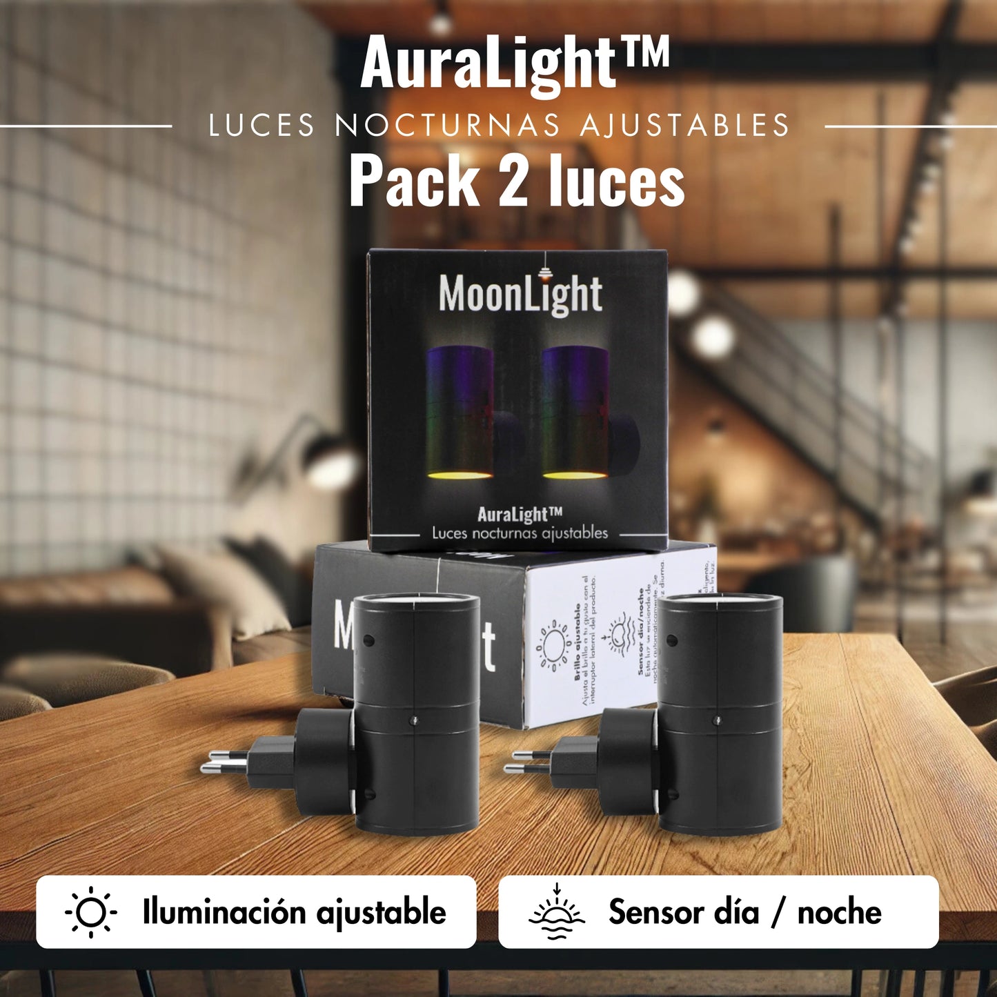 Luces Nocturnas Ajustables AuraLight