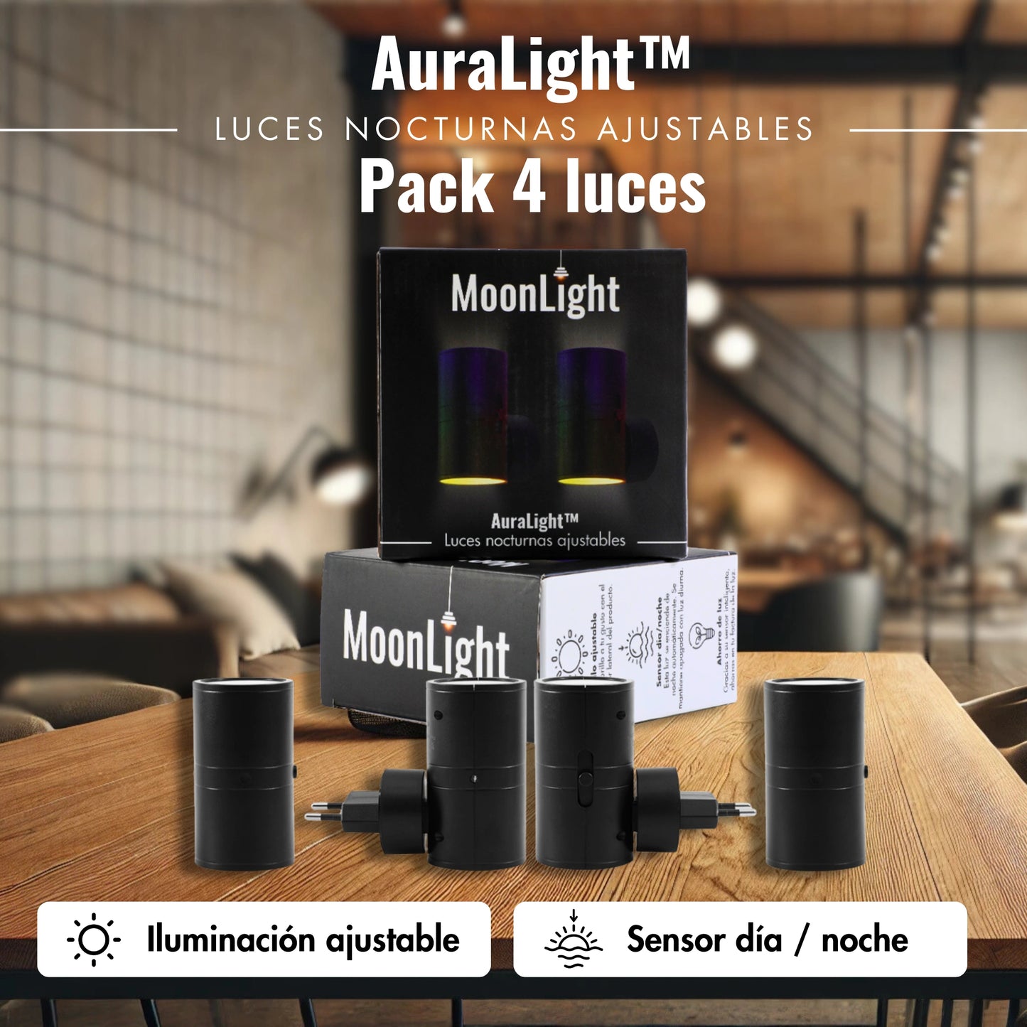 Luces Nocturnas Ajustables AuraLight