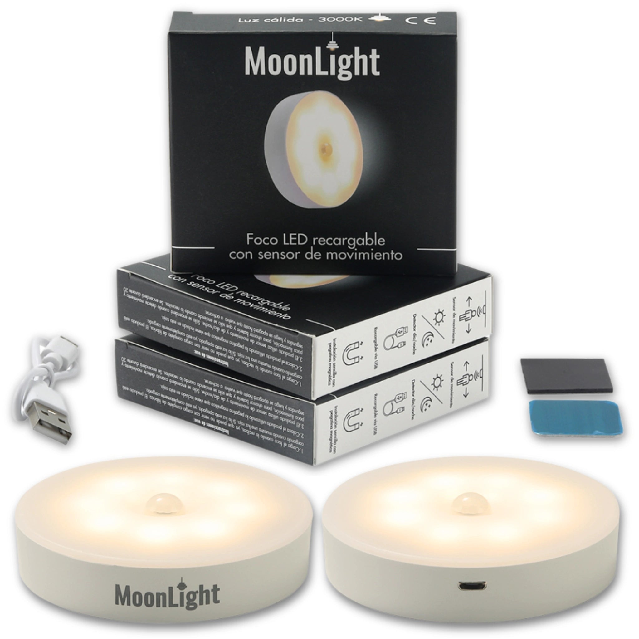Foco Model Mobile Foco LED recargable con sensor de movimiento – Moonlight Love