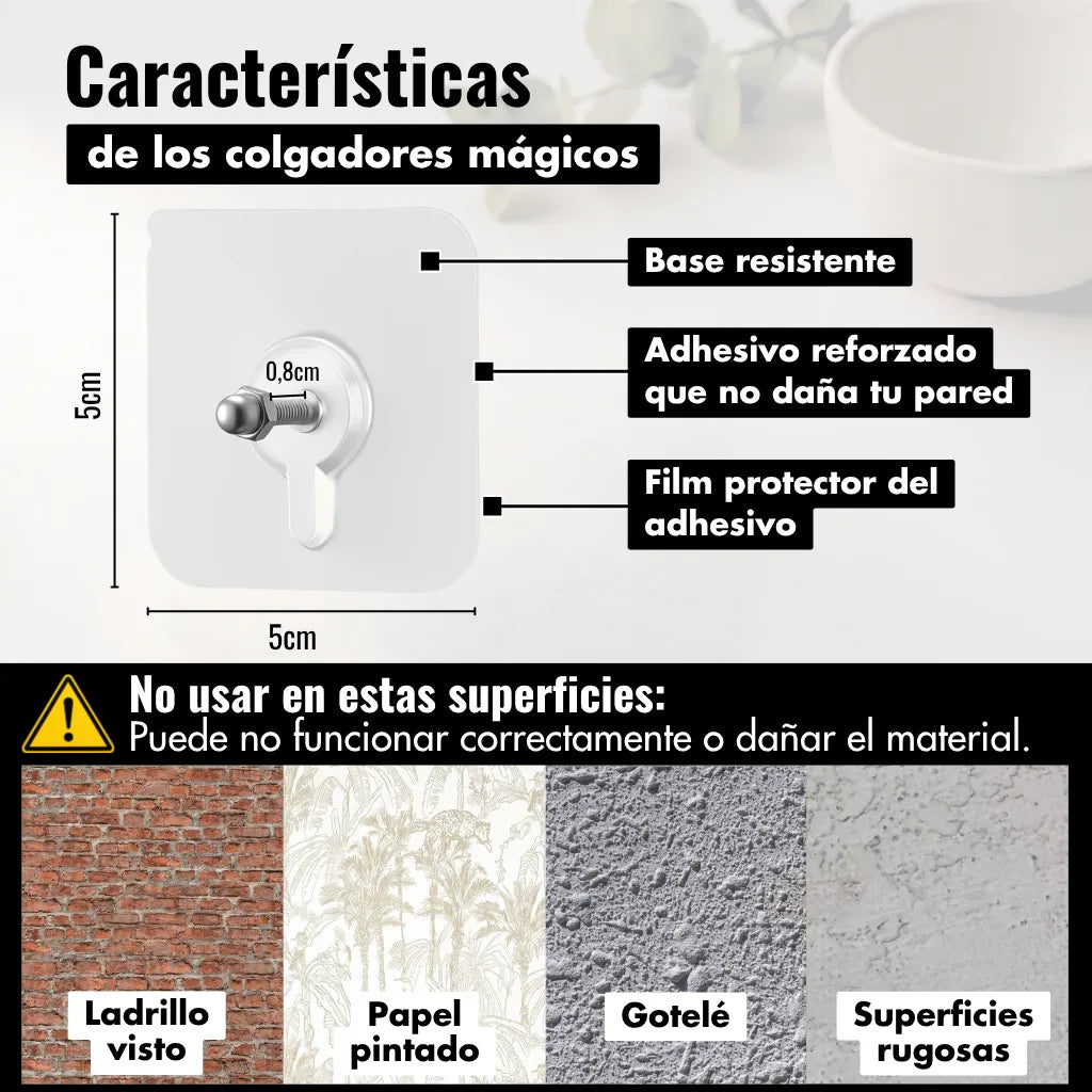 Colgadores mágicos Moonlight