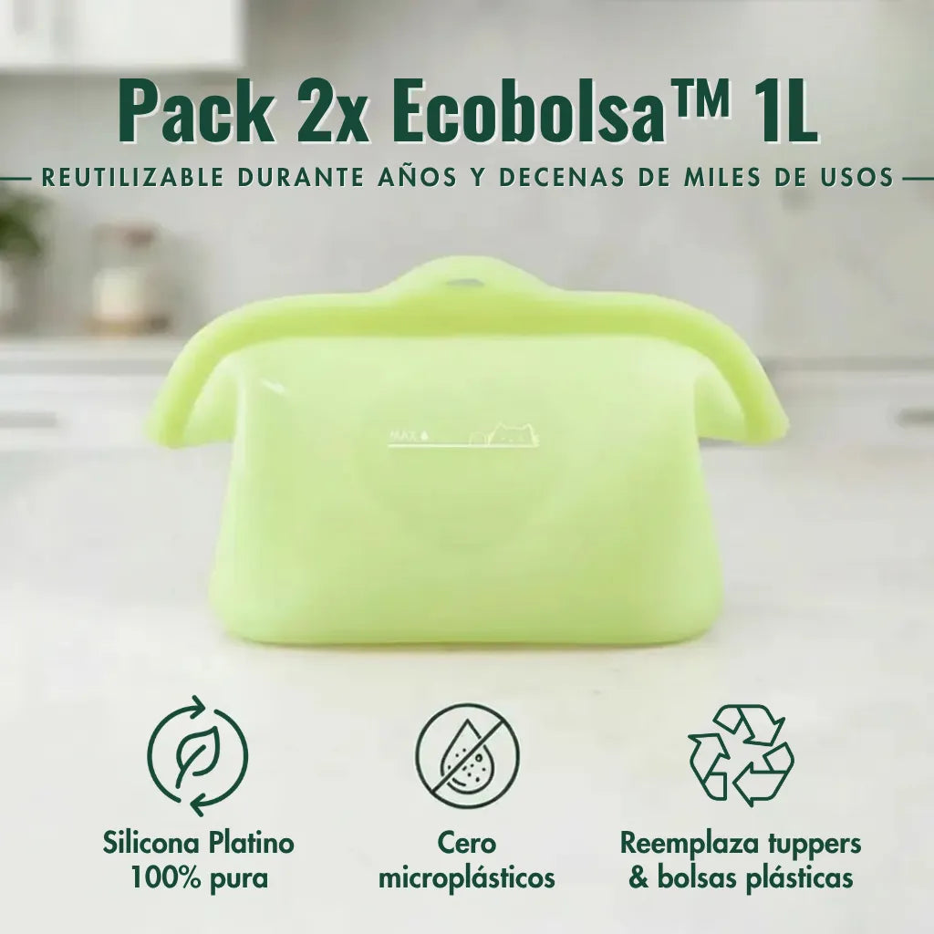 Ecobolsa™ 1L - reutilizable y hermética
