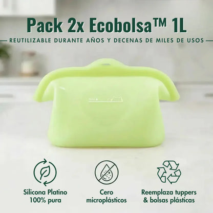 Ecobolsa™ 1L - reutilizable y hermética