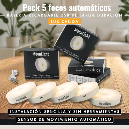 Foco LED recargable automático