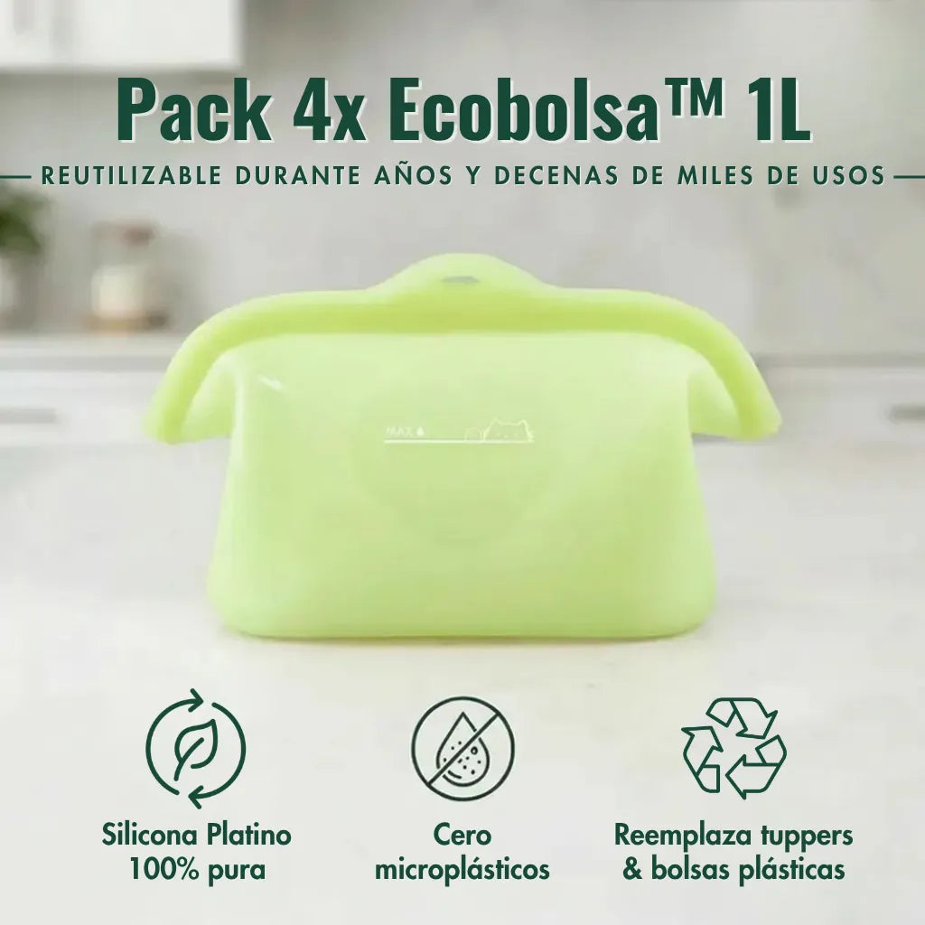 Ecobolsa™ 1L - reutilizable y hermética