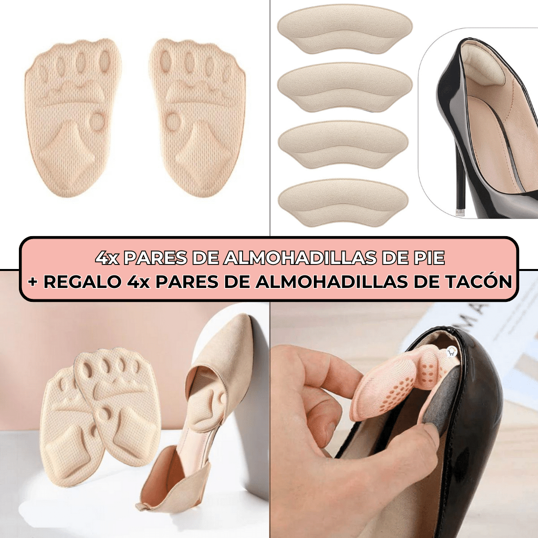 Kit almohadillas pie y talón – 4 pares de REGALO