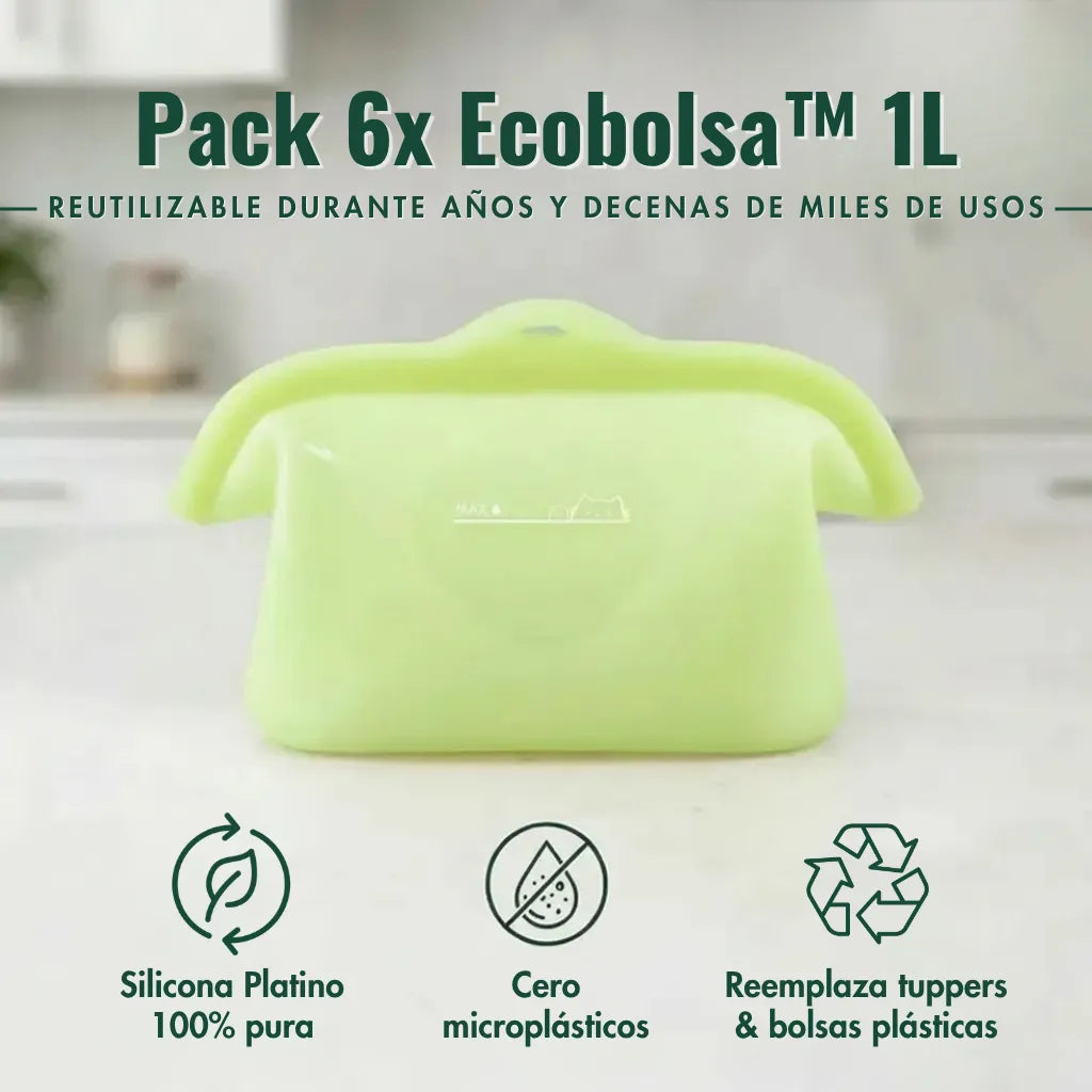 Ecobolsa™ 1L - reutilizable y hermética