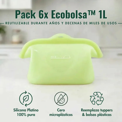 Ecobolsa™ 1L - reutilizable y hermética