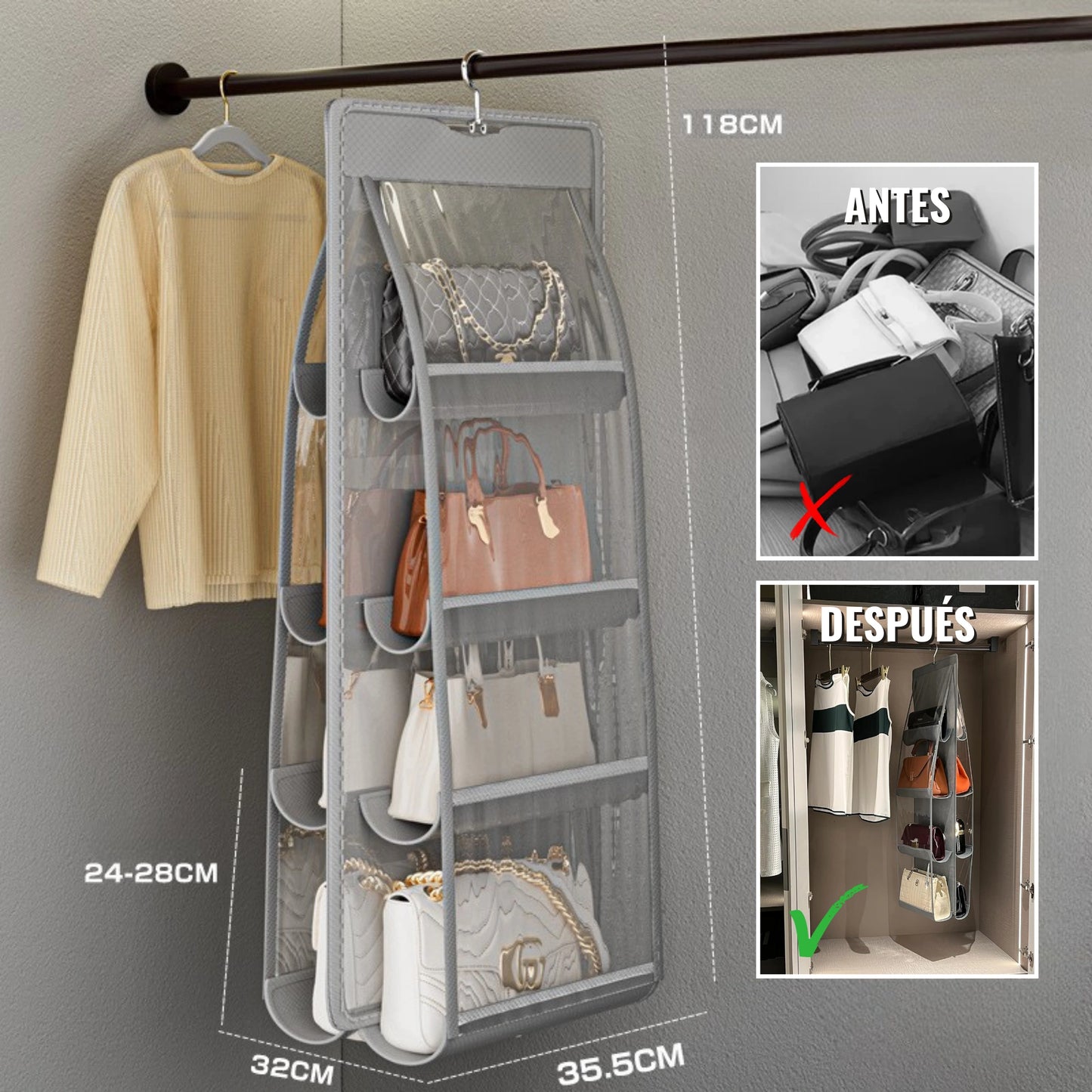 Organizador de bolsos