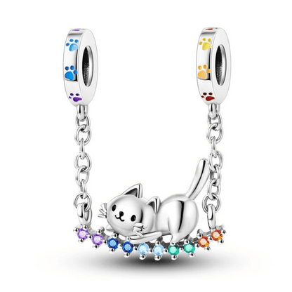Pulsera con 2 abalorios + 1 DE REGALO - Pack "Travesuras felinas"