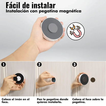 Lámpara LED recargable con sensor de movimiento