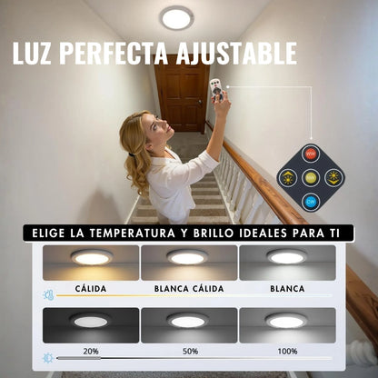 Foco de techo recargable con sensor de movimiento