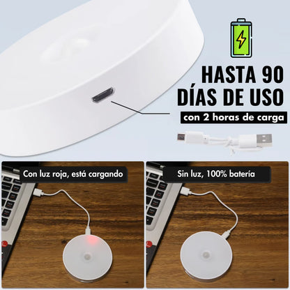 Foco LED recargable con sensor de movimiento