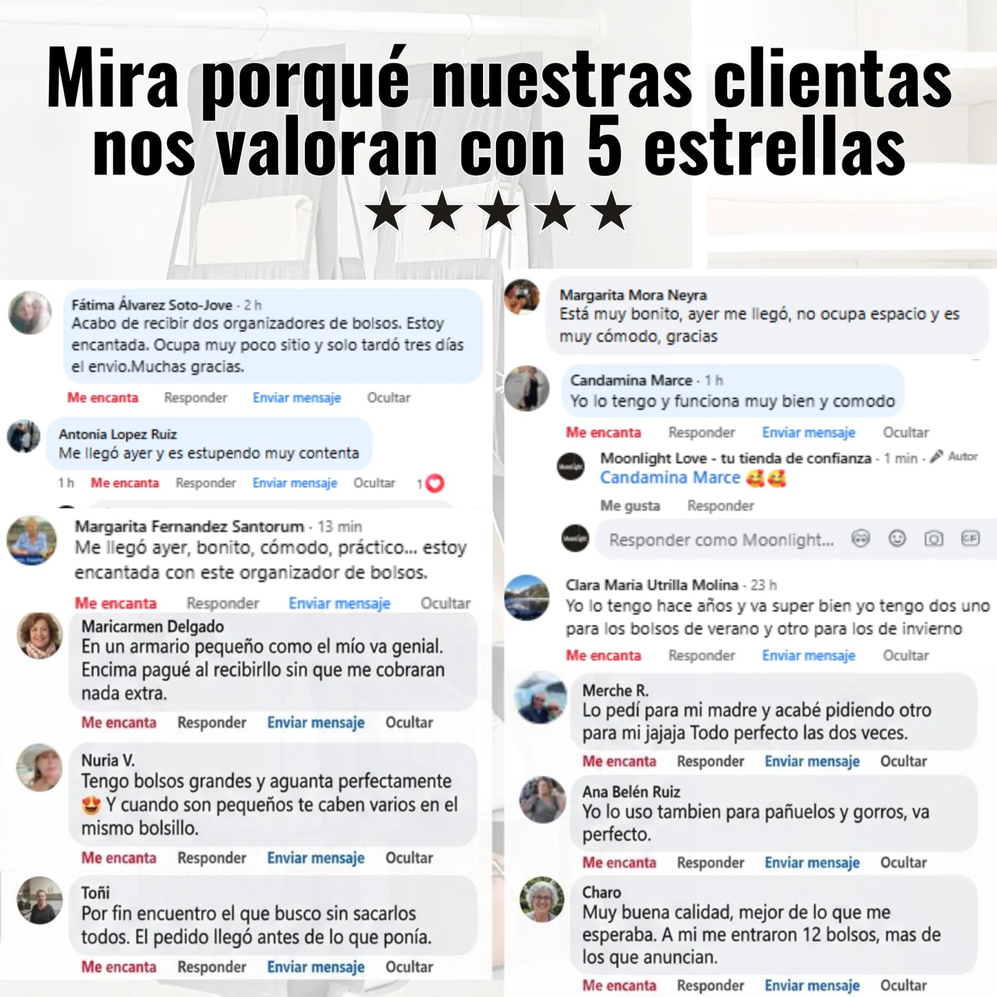 Organizador para bolsos