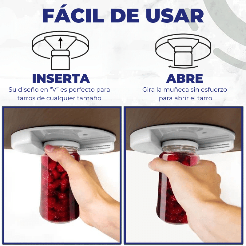 Abridor tarros agarre fácil